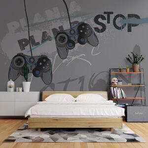 Fototapety Tapeta dla dzieci dla nastolatka z joystickami i graficznymi, Fototapety Młodzieżowe, Fototapety Dla nastolatka, w00829v1 : Uwalls.pl