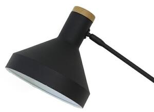 MebleMWM Lampa podłogowa Tiffin naturalny czarny