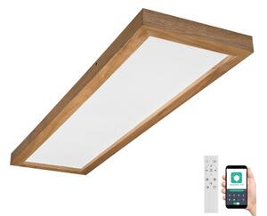 Brilagi Brilagi-Ściemnialne oświetlenie LED WOODY FRAME LED/50W/230V dąb 120x30 cm IP44 +DO BG0865