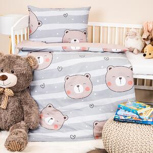 Bawełniana pościel dziecięca do łóżeczka Little bear, 100 x 135 cm, 40 x 60 cm