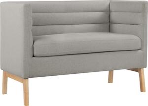 Elegancka ławka z oparciem lub mała sofa, szara