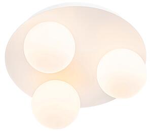 Zewnetrzna Nowoczesna łazienkowa lampa sufitowa biała 3-punktowa - Cederic Oswietlenie zewnetrzne