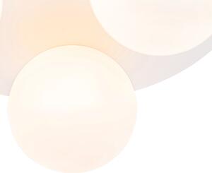 Zewnetrzna Nowoczesna łazienkowa lampa sufitowa biała 3-punktowa - Cederic Oswietlenie zewnetrzne
