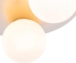 Zewnetrzna Nowoczesna łazienkowa lampa sufitowa stal 3-punktowa - Cederic Oswietlenie zewnetrzne