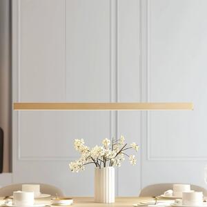 Inteligentna lampa wisząca Mylosh Lucande, możliwość ściemniania, mosiężny / złoty, salon / jadalnia, aluminium, nowoczesny