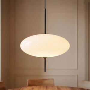 Lampa wisząca szklana Hikari Lindby, możliwość ściemniania, biały / opal, salon / jadalnia, szkło, nowoczesny