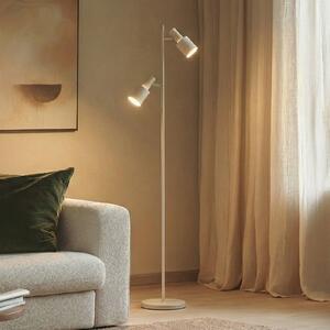 Lampa stojąca Ovelia Lindby, kremowy / amber, salon / jadalnia, metal, nowoczesny