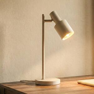 Lampa stołowa Ovelia Lindby, kremowy / amber, biuro, metal, nowoczesny