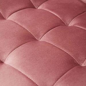 MebleMWM Krzesło tapicerowane różowe DC-6030 welur #44