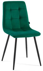 MebleMWM Krzesło zielone DC-6401 welur #56