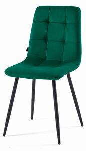MebleMWM Krzesło zielone DC-6401 welur #56