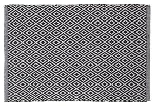 Sealskin Dywanik łazienkowy Trellis, bawełna, 60x90 cm, biało-czarny