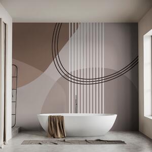 Fototapety Linia abstrakcji geometrycznej i okrąg minimalizm w nowoczesnym stylu , Fototapety Abstrakcja, w08173 : Uwalls.pl