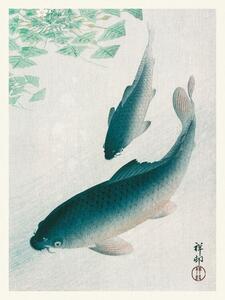 Reprodukcja Two Carp Fish, Ohara Koson