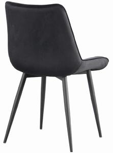 MebleMWM Krzesło welurowe czarne ART830