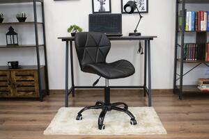 EMWOmeble Krzesło obrotowe czarne NOTO 3671 / ekoskóra