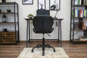 EMWOmeble Krzesło obrotowe czarne NOTO 3671 / ekoskóra