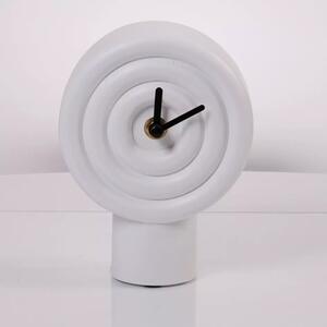 Zegar Dekoracyjny Stojący Nowoczesny Biały - 16cm