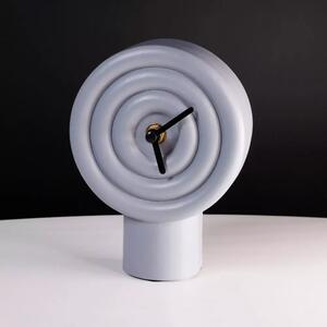 Zegar Dekoracyjny Stojący Nowoczesny Biały - 16cm
