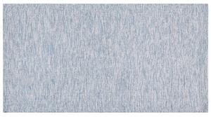 Dywan jasnoniebieski bawełniany ręcznie wykonany 80 x 150 cm Derince Beliani