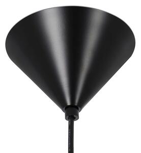 EMWOmeble Lampa wisząca LUNA 110 czarna - sznurek konopny