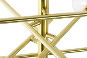 MebleMWM Lampa wisząca ASTRO złota - aluminium, szkło