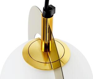 MebleMWM Lampa wisząca AURORA złota - szkło, metal