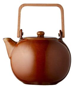 Dzbanek do herbaty ceramiczny z sitkiem w bursztynowym kolorze 1,2 l Gastro Amber – Bitz