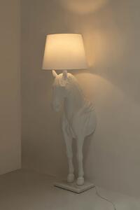 MebleMWM Lampa podłogowa KOŃ HORSE STAND M biała - włókno szklane