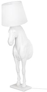 MebleMWM Lampa podłogowa KOŃ HORSE STAND M biała - włókno szklane