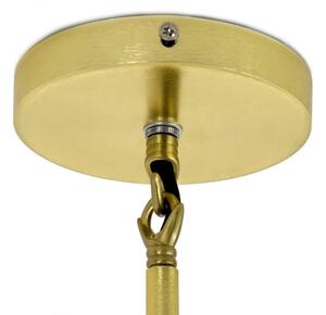 EMWOmeble Lampa wisząca CANDELABR 6 złota - aluminium, szkło