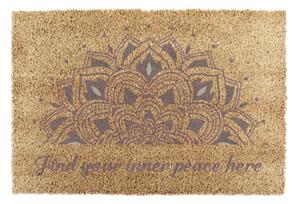 Wycieraczka z włókna kokosowego 40x60 cm Find Your Inner Peace – Artsy Doormats