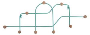 Turkusowy metalowy wieszak ścienny 71 cm Maze – PT LIVING
