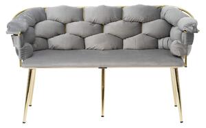 MebleMWM sofa glamour / szary welur CHIC