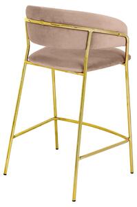 MebleMWM Krzesło barowe MARGO khaki / beżowe