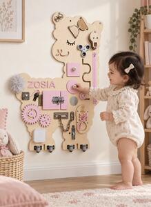 Tablica manipulacyjna Lama Personalizowana – sensoryczna tablica edukacyjna dla dzieci