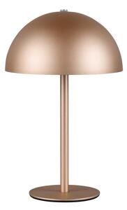 Lampa stołowa LED w kolorze brązu z metalowym kloszem (wysokość 21 cm) Munoz – Reality