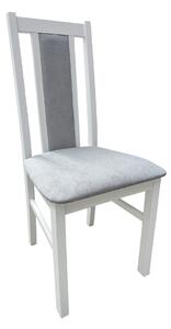 MebleMWM Krzesło drewniane BOS 14 Biały tkanina 1x / Outlet