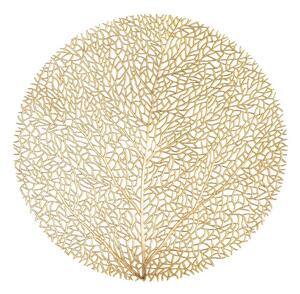 Mata stołowa w kolorze złota Tiseco Home Studio, ⌀ 38 cm