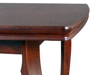 MebleMWM Stół drewniany KENT 1 90x160/200 | Orzech | OUTLET