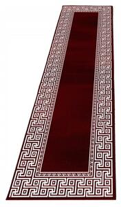 Dywan nowoczesny Parma czerwono-kremowy 80 cm x 300 cm