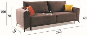 MebleMWM Wygodna sofa z funkcją spania ENORMUS
