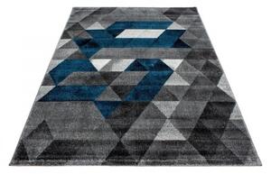 Dywan nowoczesny Lima Trójkąty szaro-turkusowe 200 cm x 290 cm