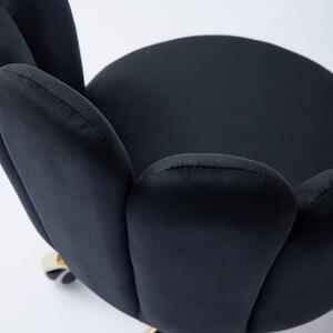 EMWOmeble Krzesło obrotowe muszelka DC-6092S / czarne #66