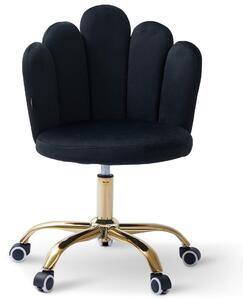 EMWOmeble Krzesło obrotowe muszelka DC-6092S / czarne #66