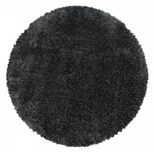 Dywan shaggy Fluffy Super Soft szary 80 cm x 80 cm koło