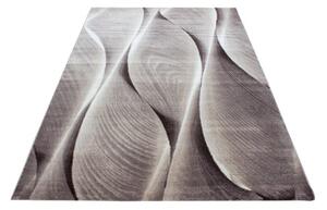 Dywan nowoczesny Parma wstęgi brązowy 80 cm x 150 cm