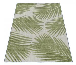 Dywan zewnętrzny Bahama 3D liście zielony 80 cm x 150 cm