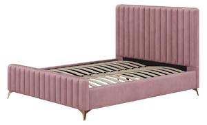 MebleMWM Różowe łóżko 120x200 BELANIA / Amore 105 / Outlet