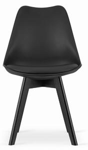 MebleMWM Krzesło czarne 53E-7 nogi czarne